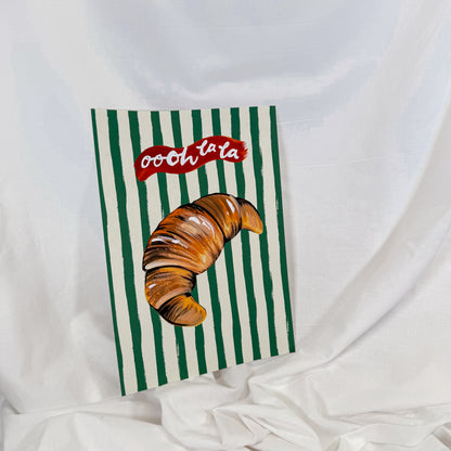 Ooh La La Croissant Wall Art Print