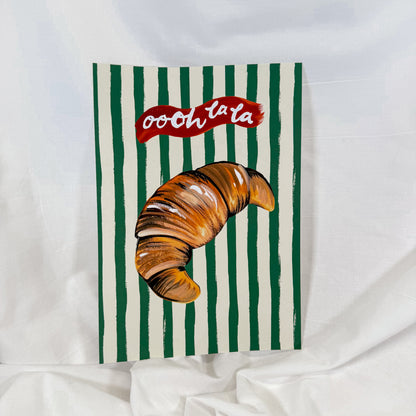 Ooh La La Croissant Wall Art Print
