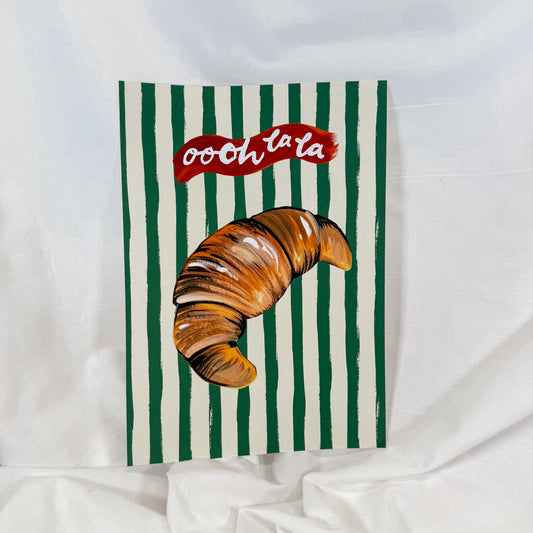 Ooh La La Croissant Wall Art Print