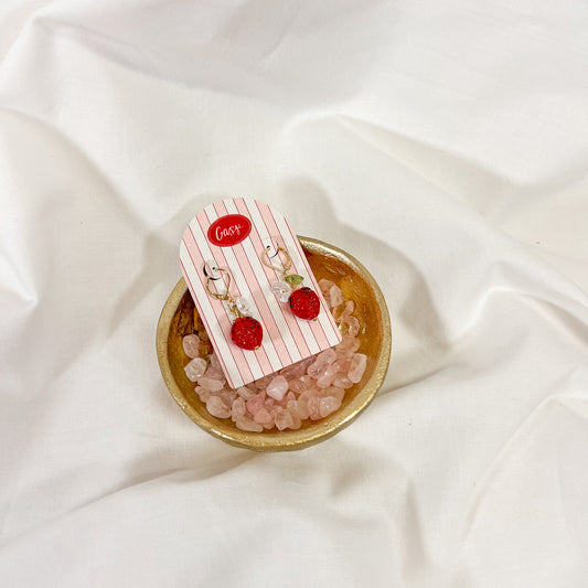 Strawberry Drop Earrings