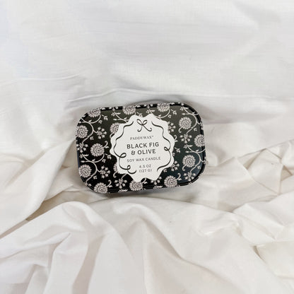 Floral Tin Candle