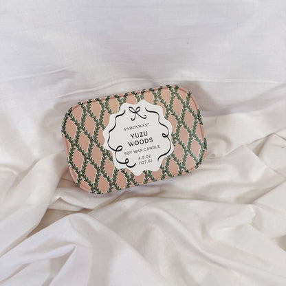 Floral Tin Candle