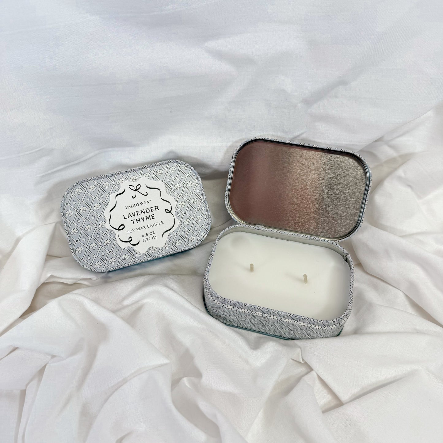 Floral Tin Candle