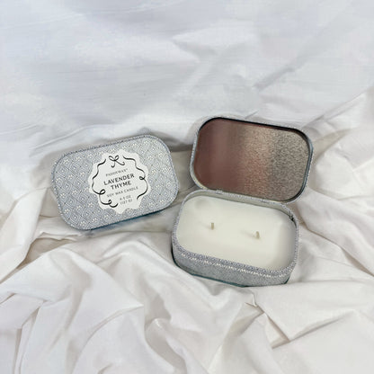 Floral Tin Candle