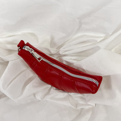 Melie Bianco Croissant Mini Purse Pouch