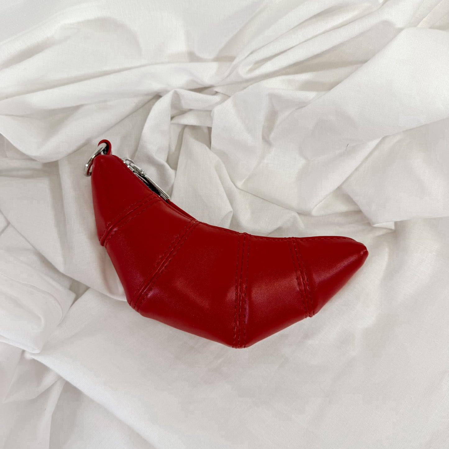 Melie Bianco Croissant Mini Purse Pouch