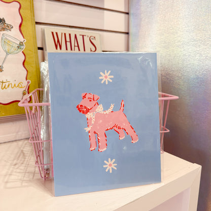Terrier Dog Wall Art Print
