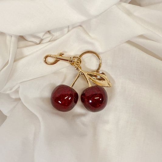 Cherry Bag Charm Keychain