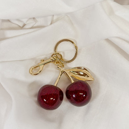 Cherry Bag Charm Keychain