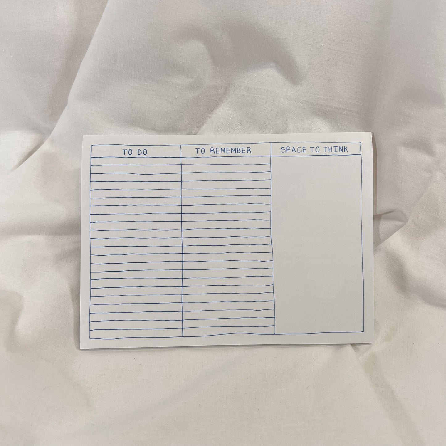 Blue To Do List Desk Pad