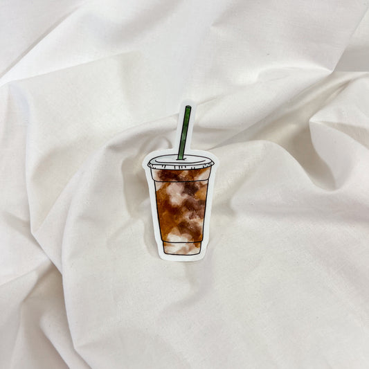 Iced Coffee Vinyl Sticker