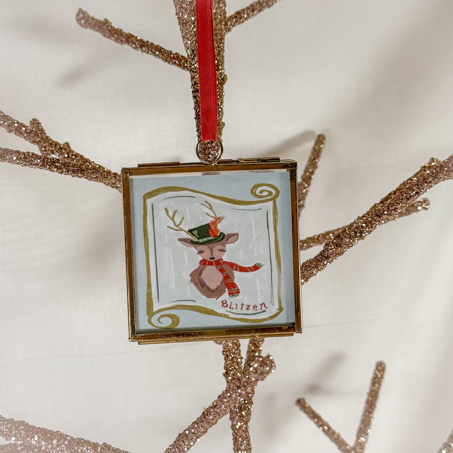 Reindeer Photo Frame Ornament