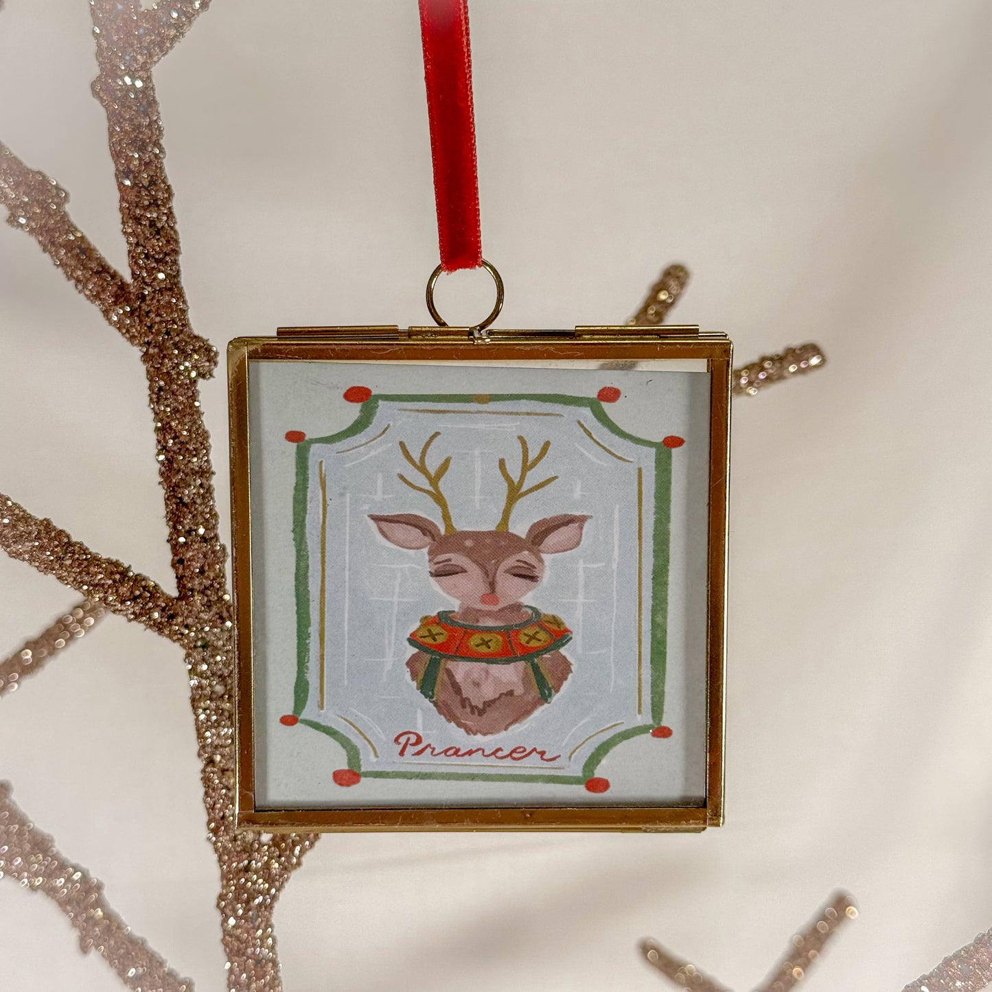 Reindeer Photo Frame Ornament