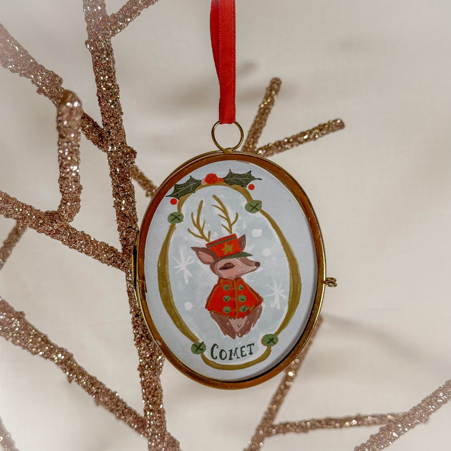 Reindeer Photo Frame Ornament