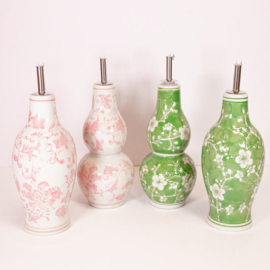 Ceramic Floral Oil Cruet