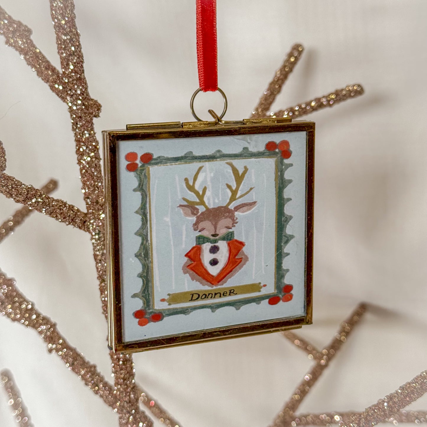Reindeer Photo Frame Ornament