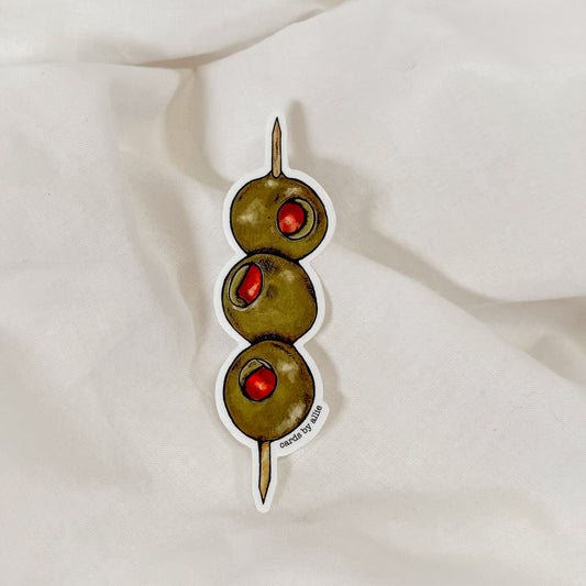 Martini Olives Vinyl Sticker
