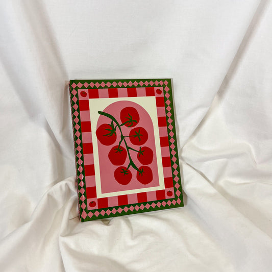 Tomato Hard Cover Lined Journal