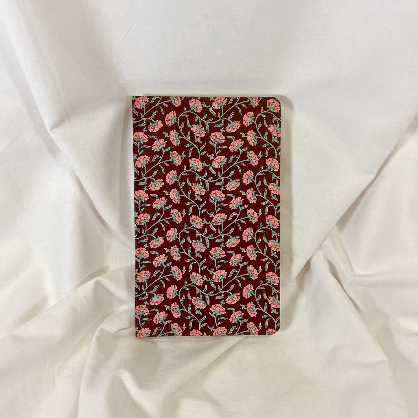 Burgundy Vintage Floral Journal
