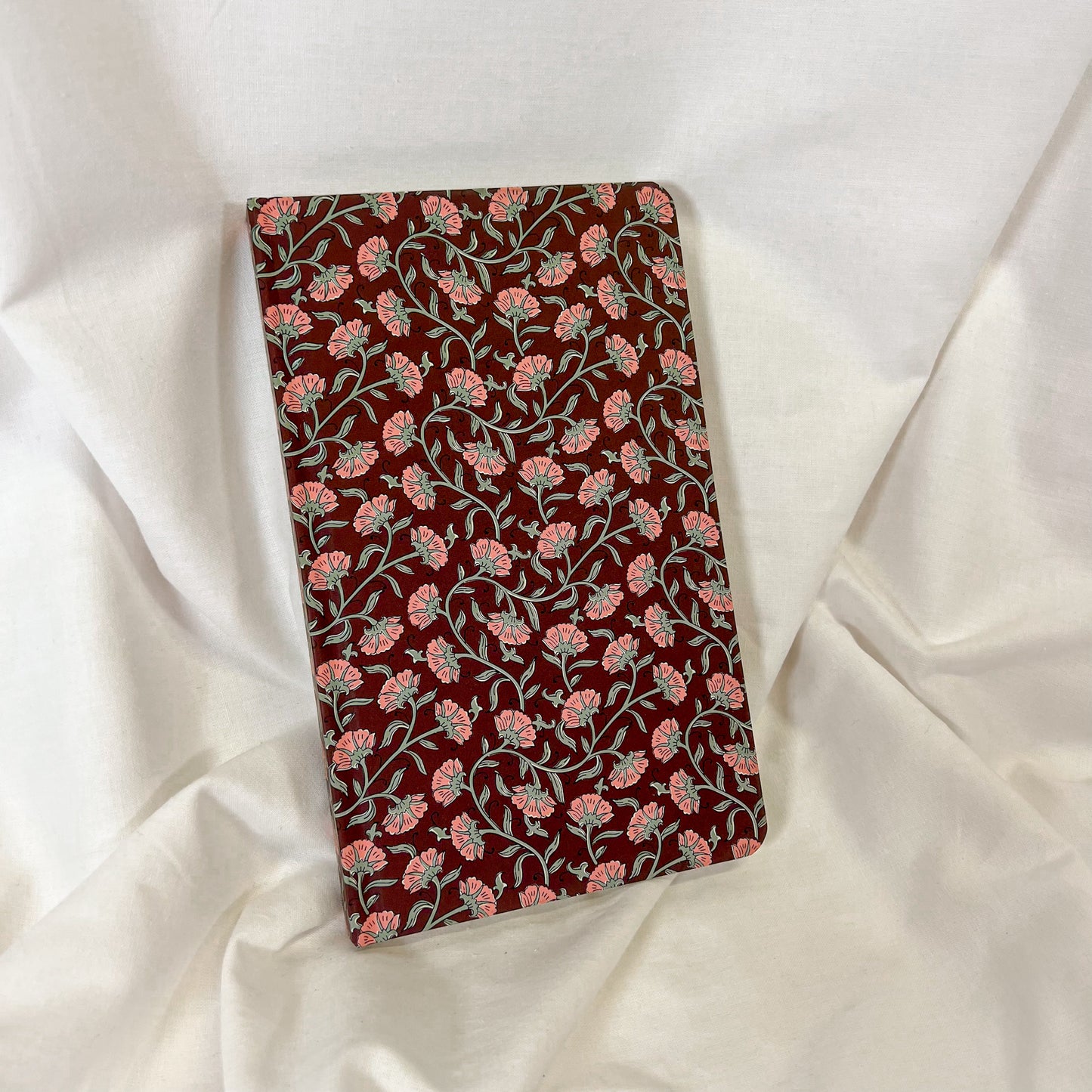 Burgundy Vintage Floral Journal