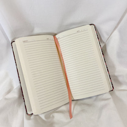 Burgundy Vintage Floral Journal