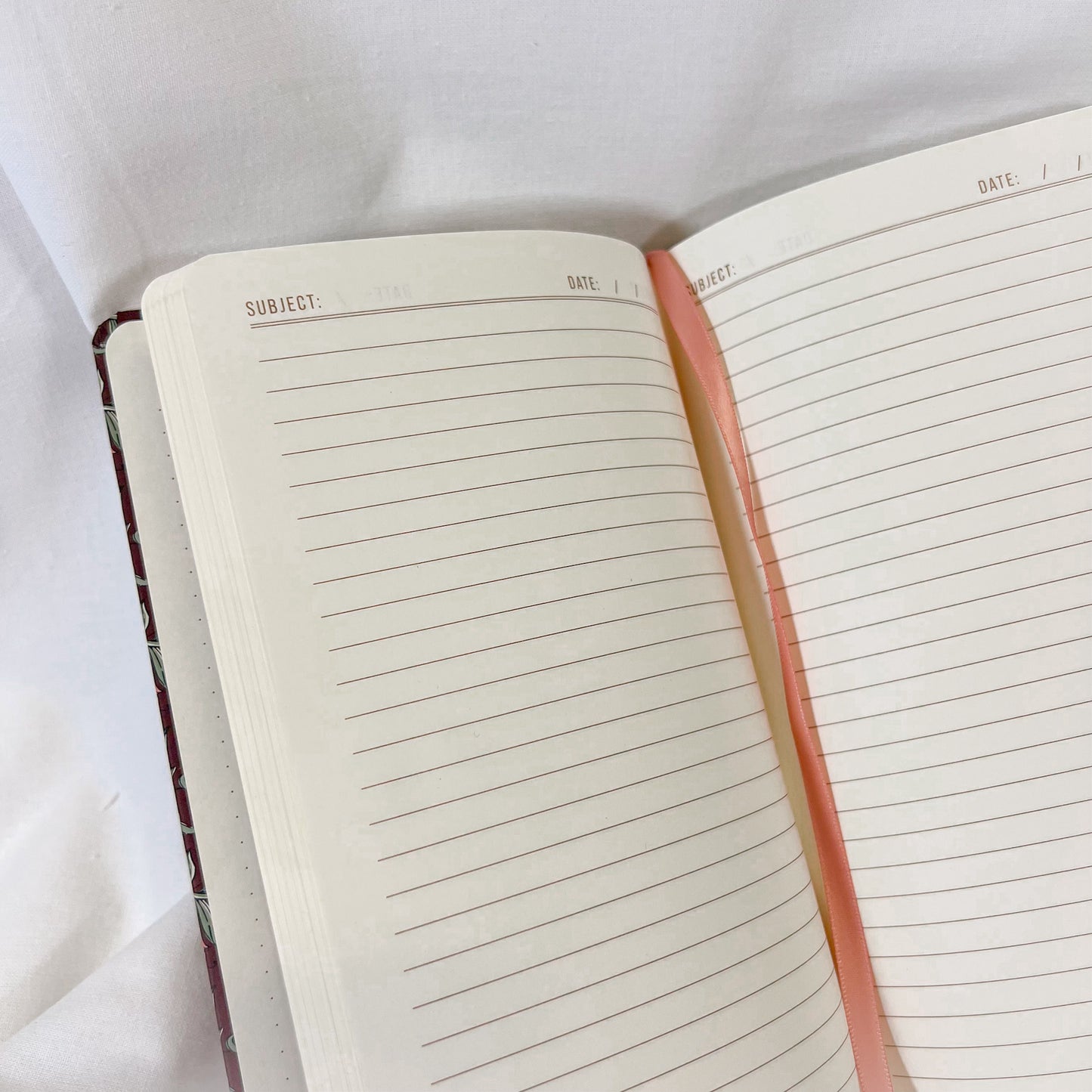 Burgundy Vintage Floral Journal
