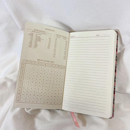 Burgundy Vintage Floral Journal