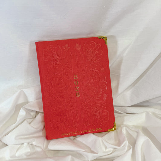 Embossed Tulip Weekly Planner 2025/2026