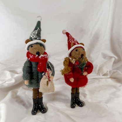 Cozy Winter Bear Decoration