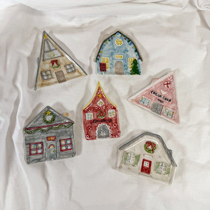 Holiday House Ceramic Mini Tray
