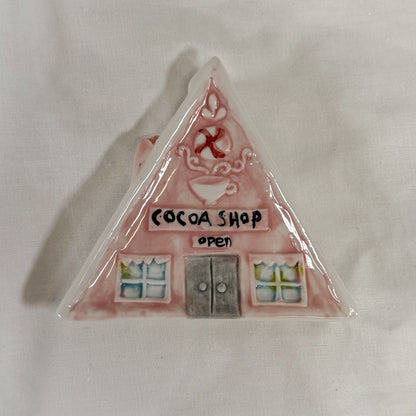 Holiday House Ceramic Mini Tray