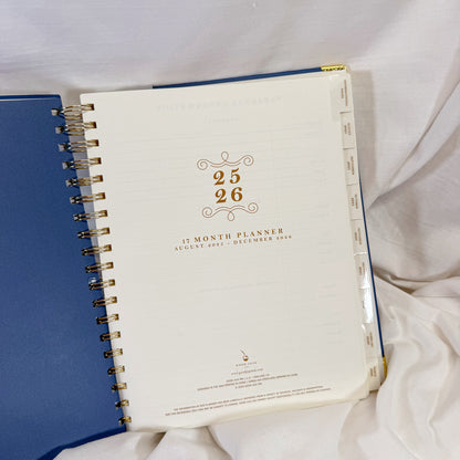 Blue Vase Spiral Weekly Planner 2025/2026
