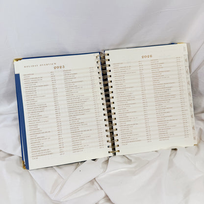 Blue Vase Spiral Weekly Planner 2025/2026