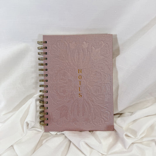 Embossed Tulip Spiral Notebook