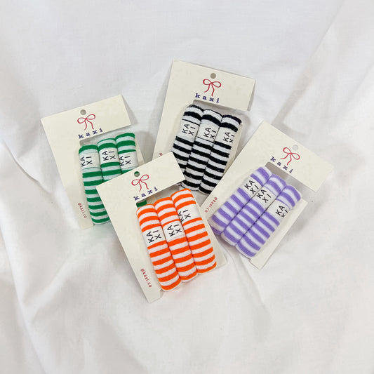 Striped Soft Hair Tie Set
