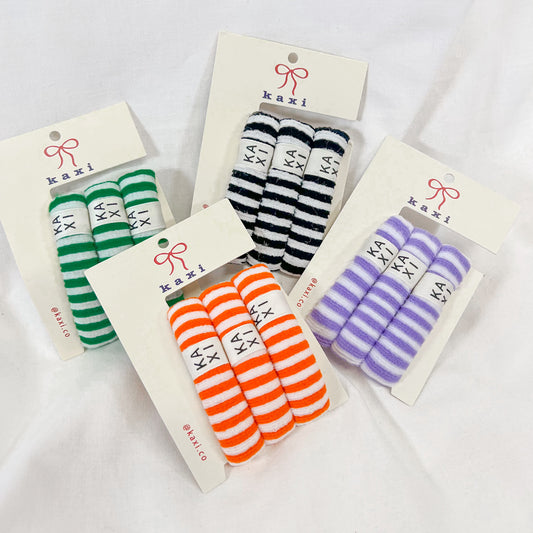 Striped Soft Hair Tie Set