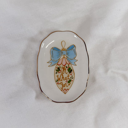 Christmas Bows Mini Dish