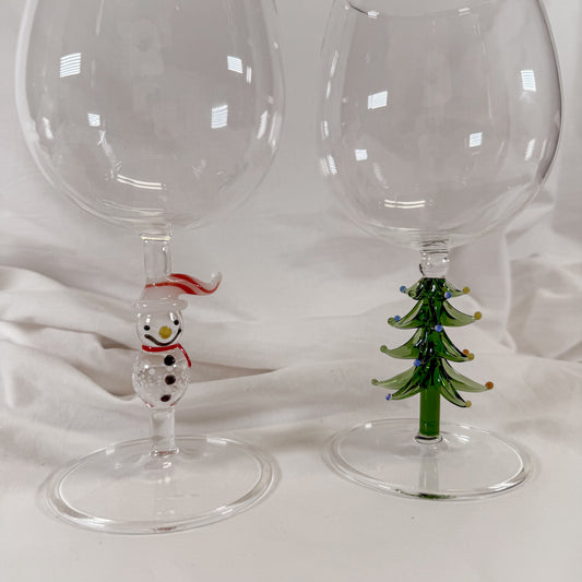 Holiday Icon Wine Glass