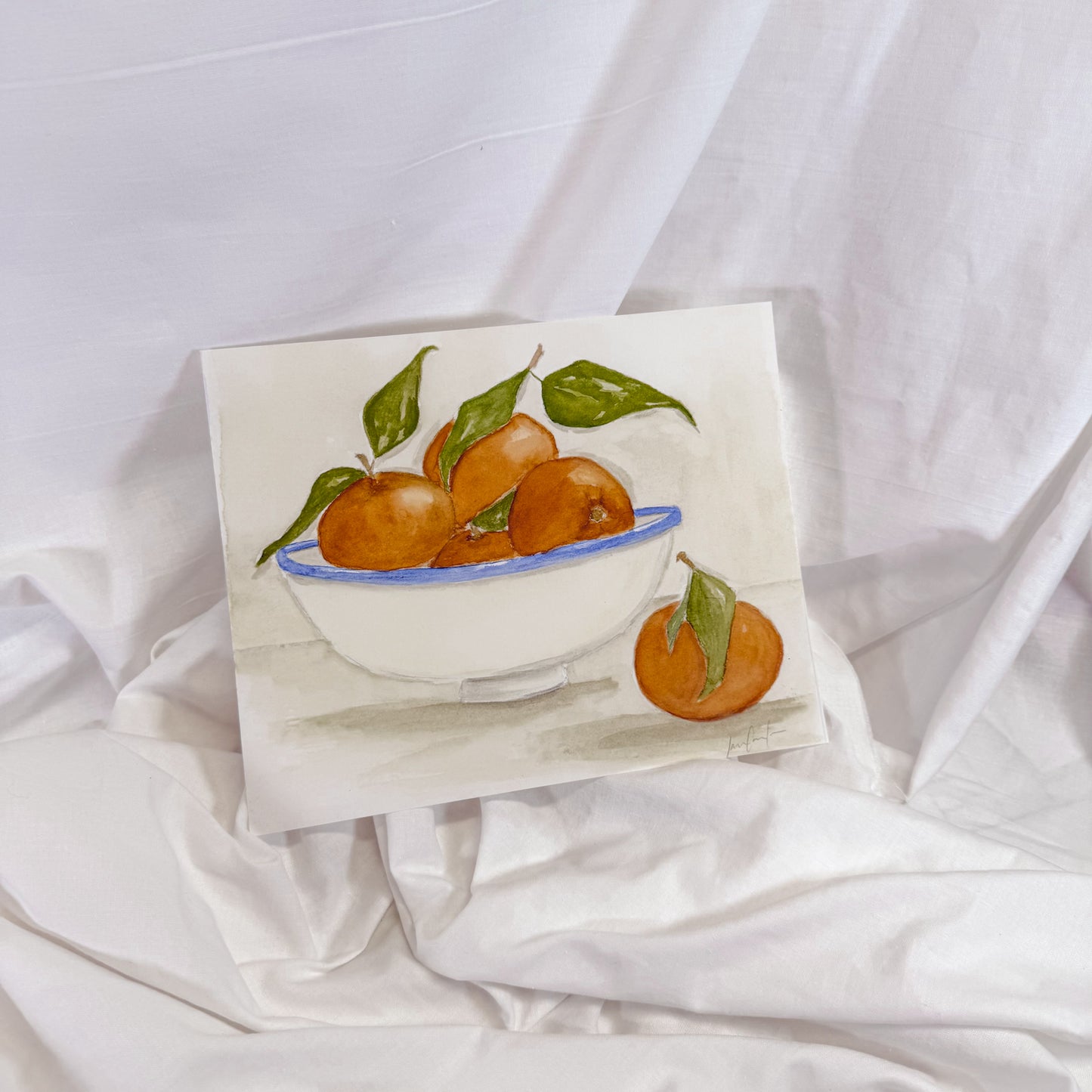 Bowl Of Oranges Wall Art Print