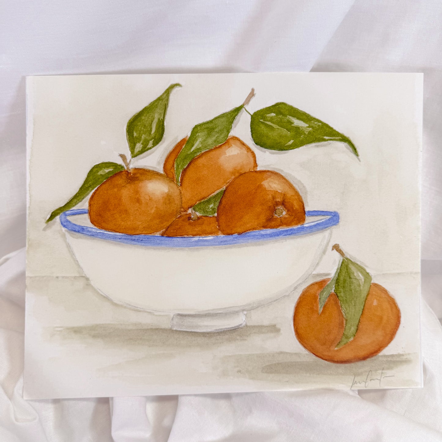 Bowl Of Oranges Wall Art Print