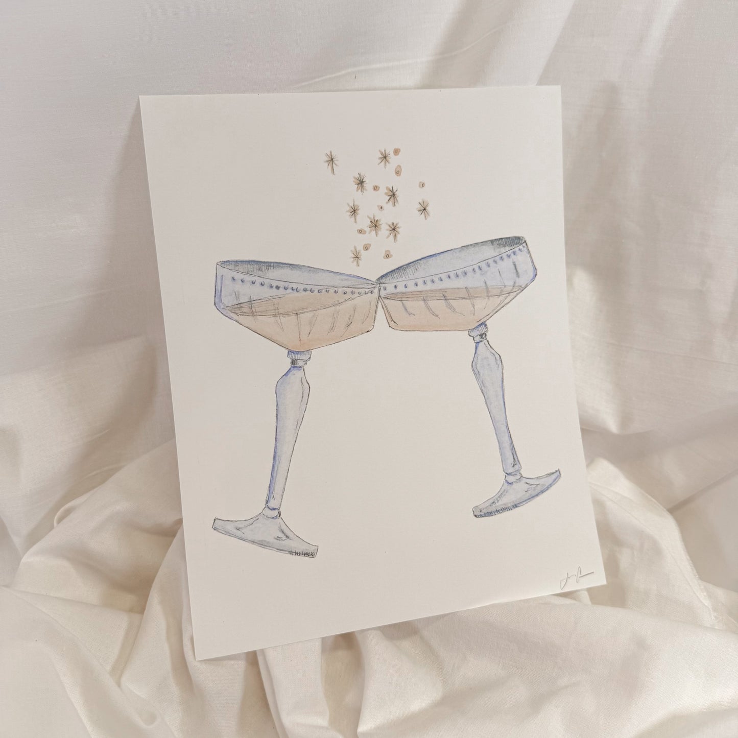 Sparkle Cheers Wall Art Print