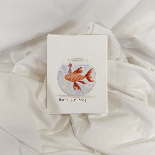 Party Fish Birthday Greeting Card