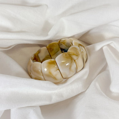 Chunky Marble Stretch Bracelet