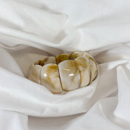 Chunky Marble Stretch Bracelet