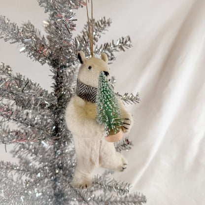 Festive Polar Bear Ornament