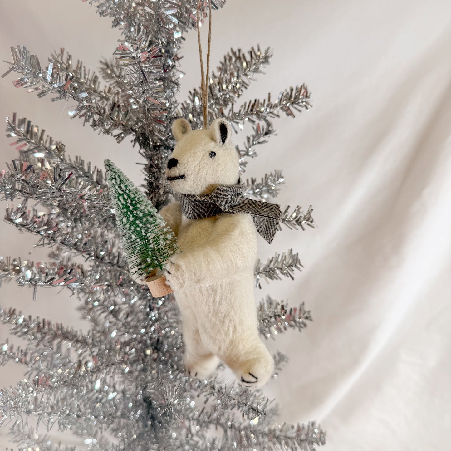Festive Polar Bear Ornament