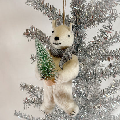 Festive Polar Bear Ornament