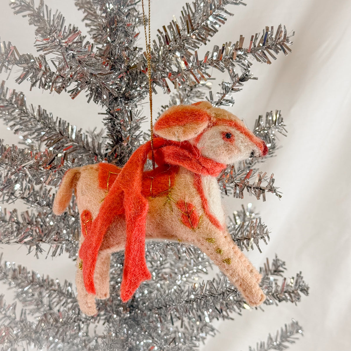 Felt Winter Deer Ornament
