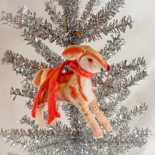 Felt Winter Deer Ornament