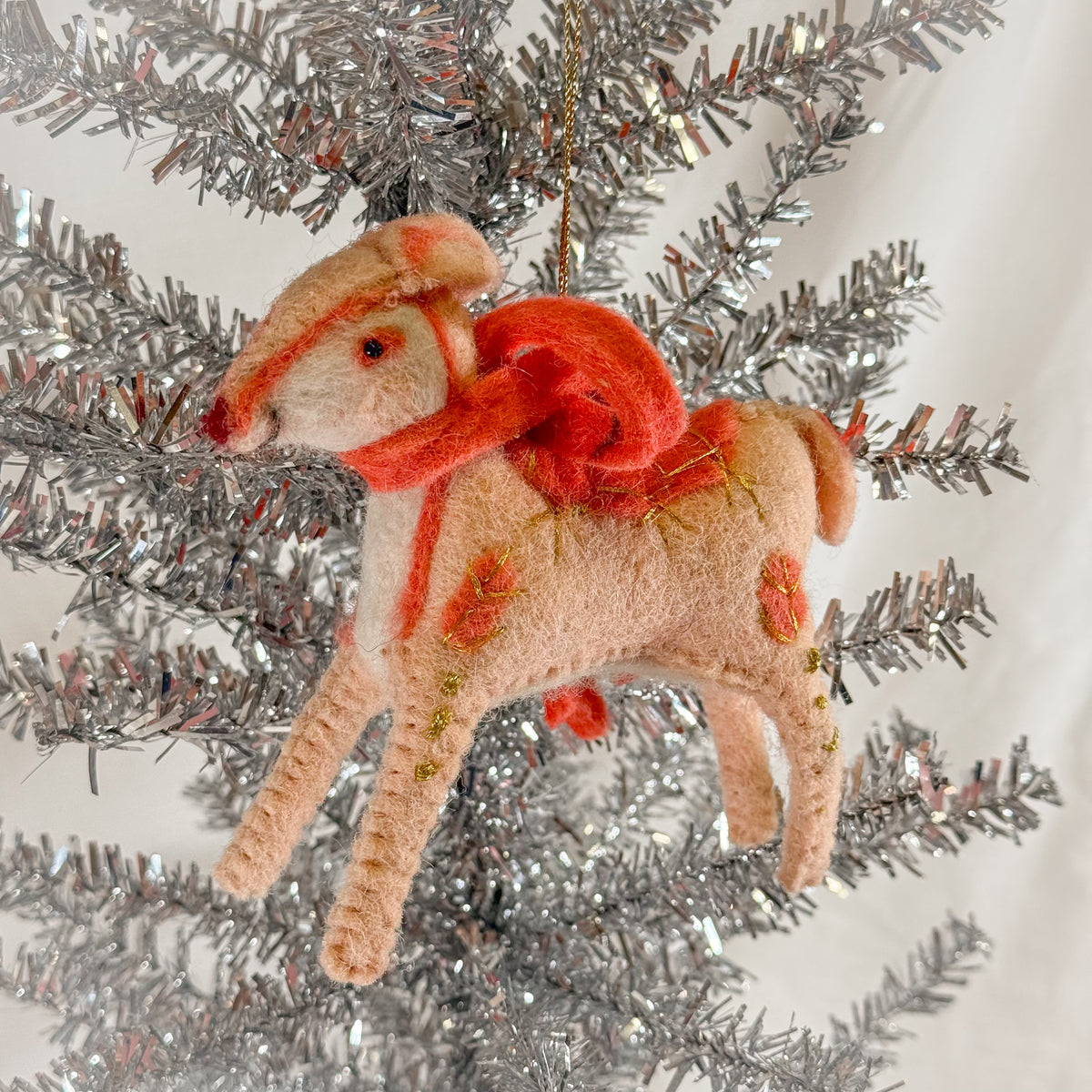 Felt Winter Deer Ornament